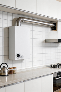 Chaudière à gaz combinée moderne avec structure compacte et distribution de chaleur efficace - Product Image 6