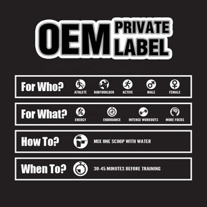 Oem טרום אימון אבקת עם קריאטין citrulline bca beta-אלנין אינטנסיבי משאבות אנרגיה אינטנסיבי עבור גברים ונשים - Product Image 4