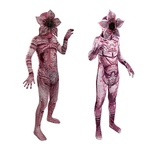 Custom Kannibaal Bloem Onesie Kerst Horror Cosplay Panty Kostuum Kinderen Volwassen Vreemdeling Dingen