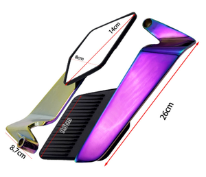 Зеркала заднего вида в стиле Blade Wing для мотоциклов Honda, Yamaha, Suzuki и Kawasaki (новый дизайн) - Product Image 5