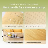 Sac de transport de luxe portable pour animaux de compagnie, toutes saisons, imperméable, résistant à la saleté, en coton PP, souple, respirant et chaud pour chiens et chats