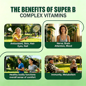 Suplemento Energético de Vitamina del <span class=keywords><strong>Complejo</strong></span> <span class=keywords><strong>B</strong></span>, Gotas de Vitamina <span class=keywords><strong>B</strong></span> Compuesta para Apoyar el Metabolismo Normal de Producción de Energía - Product Image 4
