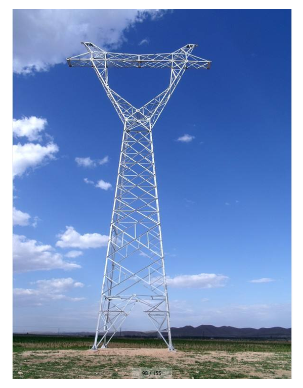 Iso Certificated Q235B Angle Steel Lattice Steel Towers Transmission Line 0