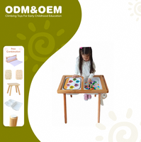 Table sensorielle pour enfants, plateau sensoriel, apprentissage interactif parent-enfant, jouet d'éducation précoce, jeu de société, plateau en bois