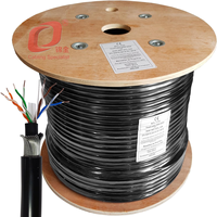 Harga pabrik kabel Internet PVC UTP CAT6 100m kabel Patch tembaga telanjang FTP CAT5 SFTP CCC kabel LAN bersertifikat 23awg