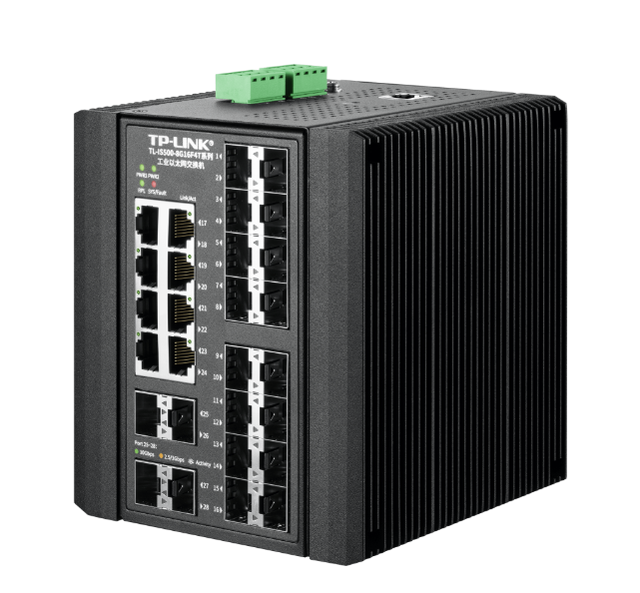 TP-LINK TL-IS500-8G16F4T Layer3 Managed Industrial Ethernet Switch 8-Port Gigabit RJ45 16-Port Gigabit SFP 4-Port 10G SFP+