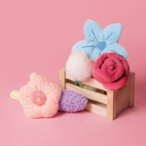 Dog Elastic Ball Crinkle Paper Food Hiding <strong>Squeaky</strong> FlowerToy for Pet Chewing Playing Training Play Chew Teeth Cleaning Pet <strong>Toy</strong> - Product Image 1