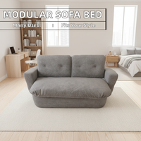 YY-35 #   Canapé modulaire Chesterfield carré simple deux places pour salon, en tissu compressé sous vide, pliable et convertible