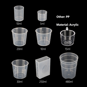 5Ml 6Ml 10Ml 15Ml 20Ml 30Ml 250Ml 480Ml Cốc Đo Cỡ Nhỏ Bằng Nhựa <span class=keywords><strong>PP</strong></span> Nhỏ Có Cân - Product Image 2