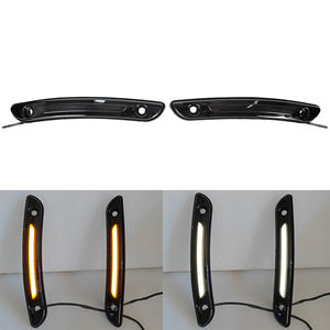 トレーサー フロント LED ウインドシールド ベント/トリム ライト フェアリング ベント トリム ブラック 2 レンズ ソフテイル ローライダー ST FXLRST 2022-2025用 - Product Image 3