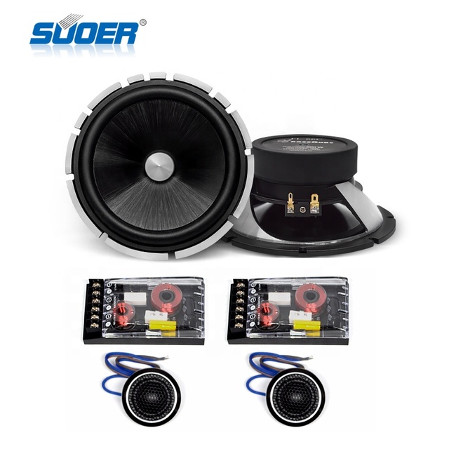 For FL-66C 6.5 Inch 4-Way Coaxial Speaker 2-Way Design 4 Impedance 120W Max Power Car Audio Replacement