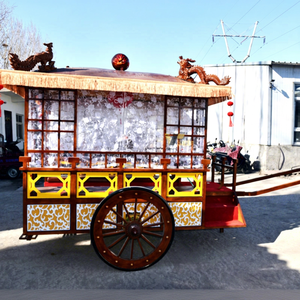 Fabricant chinois de chariots à chevaux en bois de style ancien à vendre / Chariot à chevaux royal de style chinois le plus récent - Product Image 1