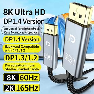<span class=keywords><strong>Cable</strong></span> DP 1.4 de Alta Velocidad KEBIDUMEI 8K 60Hz, Macho a Macho, Convertidor de <span class=keywords><strong>Cable</strong></span> para Monitor de Juegos, PC, Video y Audio - Product Image 4