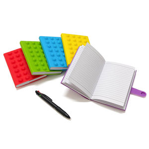 Cahiers lignés 100 feuilles avec couverture en silicone non toxique, cahier à spirale pour la maison, le bureau, l'écriture et la relaxation - Product Image 6