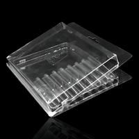 Barquette en plastique rectangulaire haut de gamme pour œufs, transparente, type clamshell, pour œufs de caille, œufs en chocolat, qualité alimentaire, empilable, très demandée