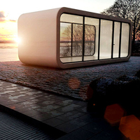 Maison préfabriquée de luxe de qualité supérieure, type conteneur Apple de 40 pieds, maison capsule portable pour resort, glamping et maison de vacances