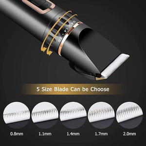 Kit de cortapelos para mascotas, cortapelos eléctricos recargables para perros con peines guía, carga USB, funciona con batería - Product Image 2