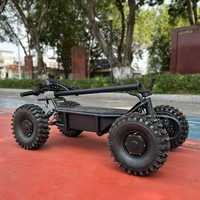 ATV Eléctrico Plegable de 19 Pulgadas y Alta Potencia con Tracción en las Cuatro Ruedas, Scooter Todoterreno de Largo Alcance para Playa, OEM ODM