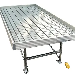 High quality hydroponic flood rolling benches growing table