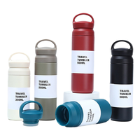 Tasse thermos en acier inoxydable à double couche transfrontalière avec élément sous vide Tasse à eau portable pour café pour couvercle de cadeaux d'affaires