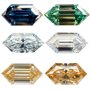 Moissanite personnalisée, taille fantaisie excellente, forme fantaisie, couleur <span class=keywords><strong>DEF</strong></span> incolore, clarté VVS, diamant non monté, certifié par un tiers - Product Image 2