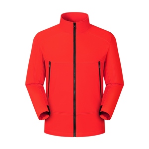 Men's Women's Waterproof <strong>Soft</strong> <strong>Shell</strong> <strong>Hooded</strong> <strong>Jacket</strong> Winter Windproof Warm Fleece Breathable Stand Zipper Appliques Front Chinese - Product Image 3