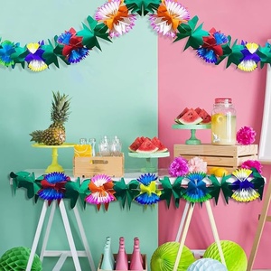 Chaîne de papier crépon murale pour anniversaire, mariage, fête mexicaine, safari, remise de diplôme, articles de décoration pour événements, fournitures de fête pour enfants - Product Image 5