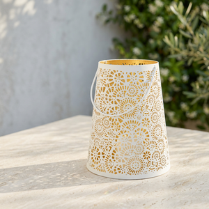 Support de bougie votive en fer blanc fait main, élégant, sans plomb, durable, avec découpe personnalisée pour la maison, les restaurants et les événements de mariage - Vente en gros - Product Image 5