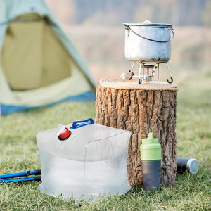 20L PVC Large Collapsible Drinking <strong>Water</strong> Bag 5 Gallon Foldable Plastic <strong>Water</strong> <strong>Container</strong> Bottle for Camping <strong>with</strong> <strong>Tap</strong> - Product Image 4