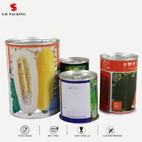 Latas Redondas Vacías de Hojalata de Grado Alimenticio al por Mayor para Envasado y Almacenamiento de Semillas de Vegetales y Flores