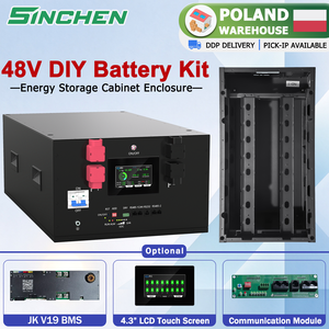 ชุดกล่องแบตเตอรี่ DIY สำหรับ EU Stock 16S 48V ติดตั้งง่าย สามารถวางซ้อนกันได้ ใช้กับเซลล์ลิเธียมแบบ Prismatic 280Ah 314Ah พร้อมตัวเลือก JK V19 BMS - Product Image 1