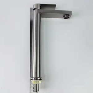 <span class=keywords><strong>Grifo</strong></span> de <span class=keywords><strong>Lavabo</strong></span> de Diseño Contemporáneo, Monomando, de un Solo Orificio, Cuerpo Largo, Acabado en Níquel Cepillado, Acero Inoxidable SUS304 para Baño - Product Image 3
