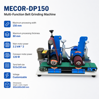 Nouvelle ponceuse à bande double MECOR Geyu pour travaux lourds, machine à poncer et polir le métal, ébavureuse de tôles plates en acier inoxydable