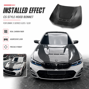 Capot en fibre de carbone style CS pour BMW Série 3 G20 G21 Touring 320i 330i M340i 2019+ Pre-LCI M Sport - Product Image 2