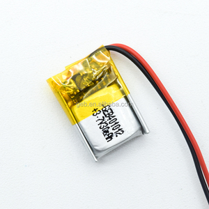 Chất lượng cao <span class=keywords><strong>Mini</strong></span> kích thước LiPo pin 401012 3.7V 30mAh có thể sạc lại Pouch Lithium Polymer Pin cho tai nghe - Product Image 2