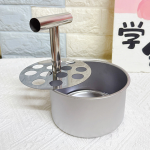 เครื่องทำลูกชิ้นสเตนเลสแบบกดด้วยมือ อุปกรณ์ครัวใช้งานง่าย ทำความสะอาดง่าย สำหรับทำเบอร์เกอร์ - Product Image 3