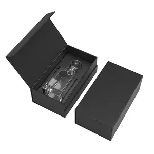 अनुकूलित सादे 30ml 50ml 100ml पुस्तक शैली रीसायकल कठोर पेपरबोर्ड ड्रॉपर इत्र की शीशी पैकेजिंग बॉक्स के साथ फोम डालने