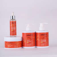 Kit de Soins Capillaires Bio Sans Rinçage Marque Blanche pour Cheveux Bouclés – Hydratant Sans Sulfate Anti-Frisottis