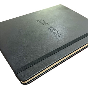 Cuaderno portátil de PU con logotipo personalizado en relieve para notas de viajes de negocios y al aire libre - Product Image 3