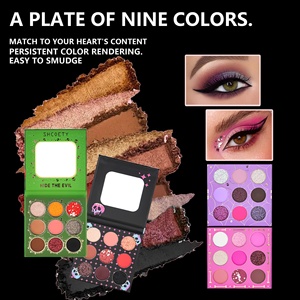 Bán buôn <span class=keywords><strong>9</strong></span> màu <span class=keywords><strong>Eyeshadow</strong></span> Palette Halloween phong cách không thấm nước lâu dài ánh sáng lung linh Matte ép <span class=keywords><strong>Eyeshadow</strong></span> - Product Image 4