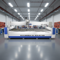 Machine de découpe de pierre à jet d'eau à 5 axes, 41,7 kW, à calibrage automatique personnalisé, haute précision, pour granit, quartz, marbre