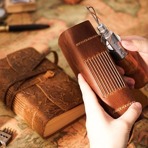 Carnet de notes Boshiho avec couverture en cuir véritable vintage fait main, cadeau pour étudiant, carnet de notes - Product Image 5