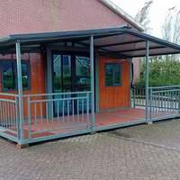 Maison conteneur modulaire pliable et extensible de haute qualité (20, 30, 40 pieds) au design moderne pour usage résidentiel, bureautique, hôtelier ou en villa