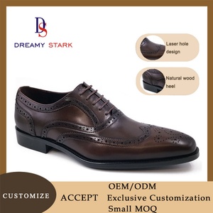 Zapatos Oxford Formales de Vestir para Hombre, Estilo Vintage, de Lujo, Cómodos, Otoñales, con Logotipo Personalizado - Product Image 5