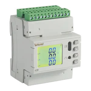 Acrel Multi channel IoT three phase din energy meter ADW210-D16-4S 3*1(6)A RS485 Modbus Communication with 100A split core CTs