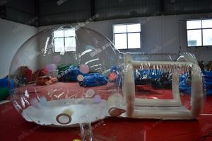 Tente gonflable occultante pour maison à bulles, extérieur et jardin, bâche transparente de luxe pour dôme d'igloo avec ballon - Product Image 3