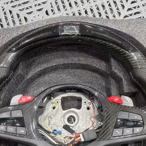 Volante de Fibra de Carbono para <span class=keywords><strong>BMW</strong></span> G20 G30 G20 G80 G21 G22 G31 G32 G11 M3 M4 M5 330i <span class=keywords><strong>330e</strong></span> 340i 440i, Volante con LED - Product Image 3