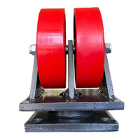 Roulettes pour conteneurs d'expédition de 5 tonnes, 12 pouces, super résistantes, noyau en fer, roue en PU