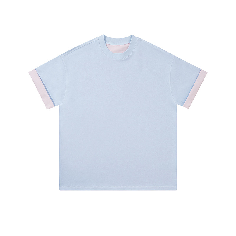Bleu pâle + rose