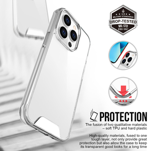<span class=keywords><strong>Coque</strong></span> de portable <span class=keywords><strong>hybride</strong></span> rigide en acrylique Ultra transparent, pour <span class=keywords><strong>iPhone</strong></span> <span class=keywords><strong>11</strong></span>, 12, 13, 14 Pro/Max, avec bouton incrusté - Product Image 2